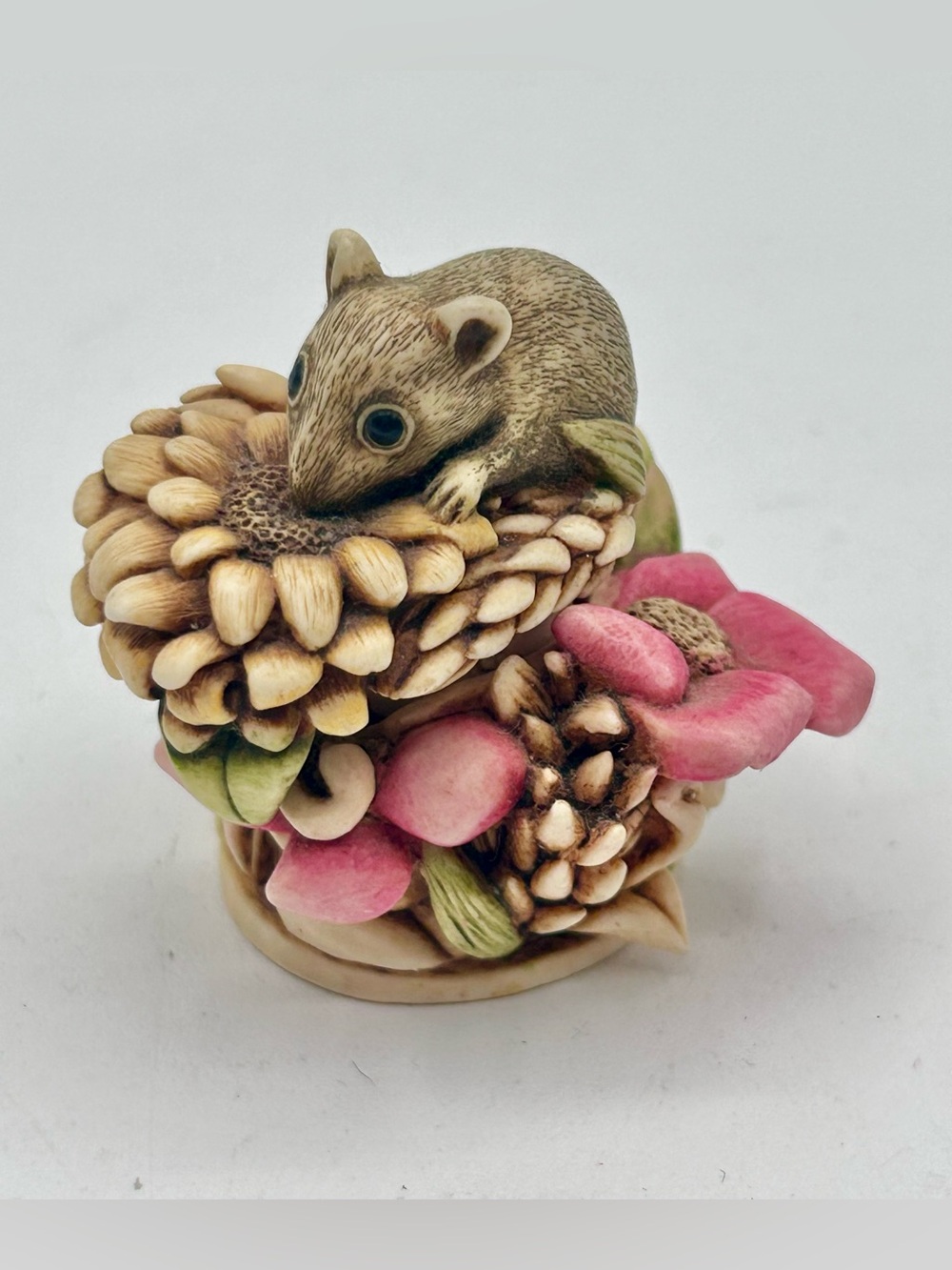 Harmony Kingdom Field Day Mouse Figurine Mini Trinket Box 2000 1.75"
